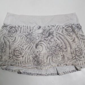 Lululemon Pace Rival Skirt (Regular) *No Panels Mini Twine White Multi White 10
